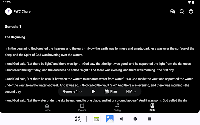Peace With Christ mobile display view screenshot