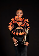 Actor Noxolo Dlamini receives her first SAFTA. 