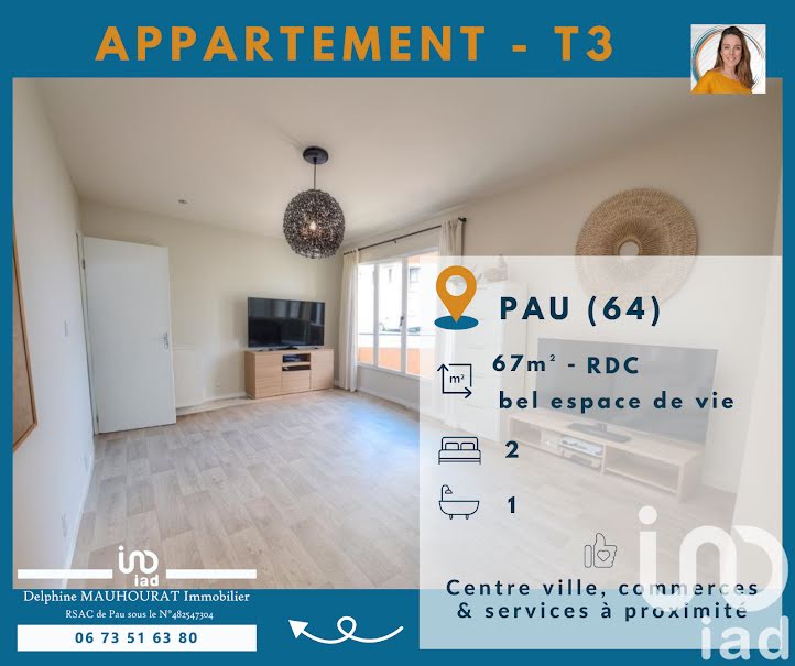 Vente appartement 3 pièces 67 m² à Pau (64000), 127 900 €