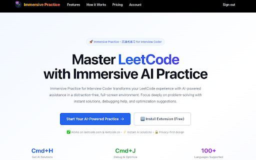 Immersive Practice for Interview Coder