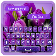 Purple Tulips Keyboard Theme  Icon