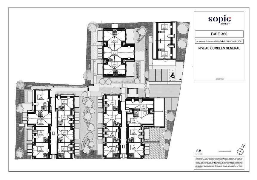 Vente appartement 3 pièces 71 m² à Saint-Pierre-Quiberon (56510), 440 000 €