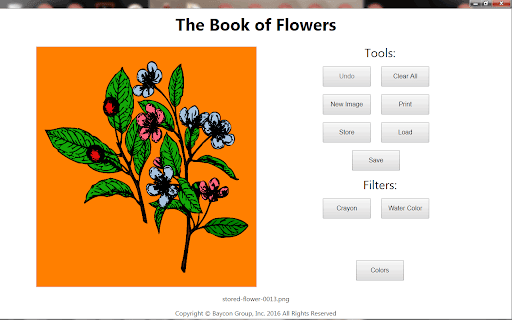 The Book of Flowers: Adult Coloring App