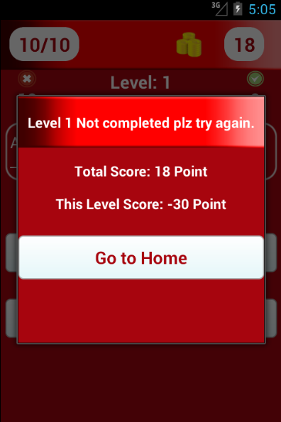 English Level A1 Grammar Quiz Screen 3