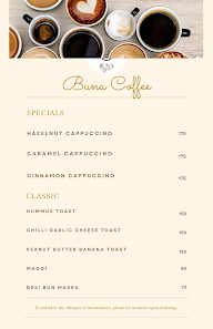 Buna Coffee menu 2