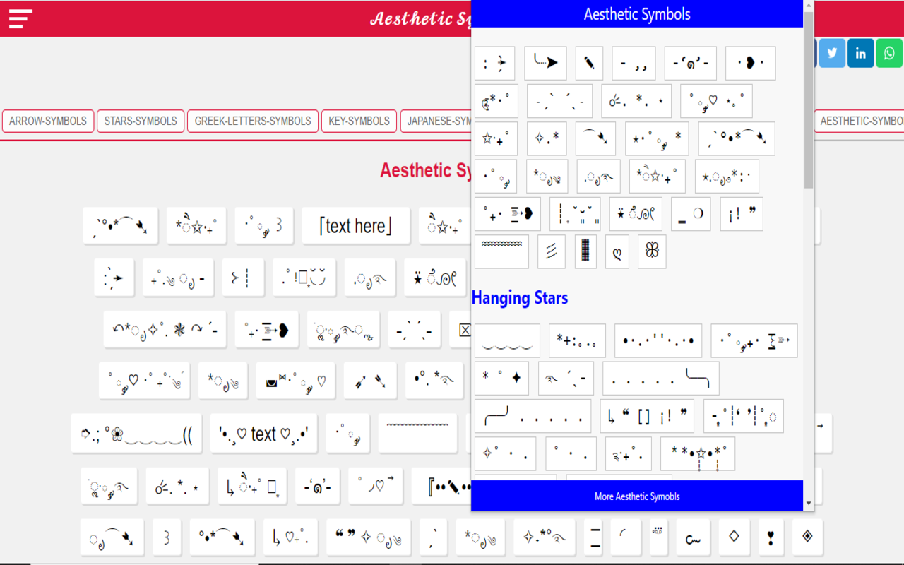 Aesthetic Symbols {copy and paste} Preview image 0