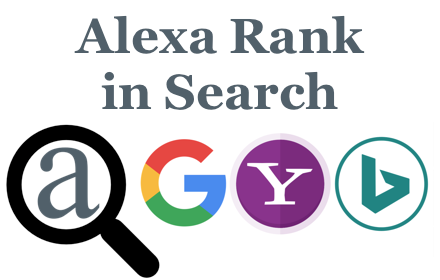 Alexa rank in Google Search, Bing and Yahoo small promo image