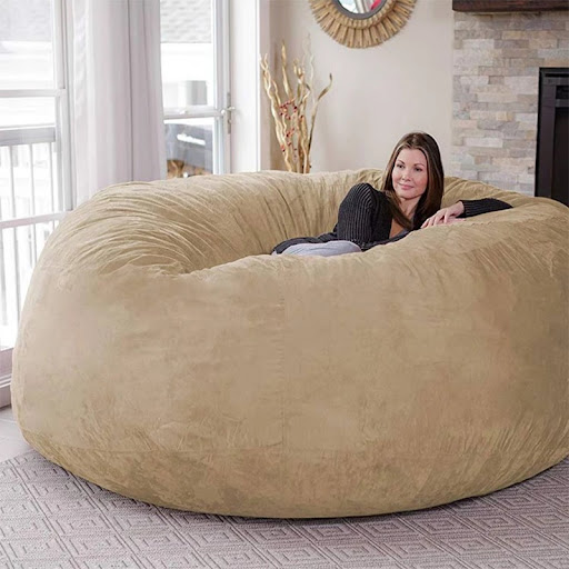 Title 5, Oversized 7FT Lazy Sofa Bean Bag Chair Ultimate...