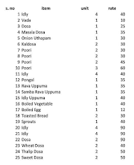 Sakthi Kafe menu 1