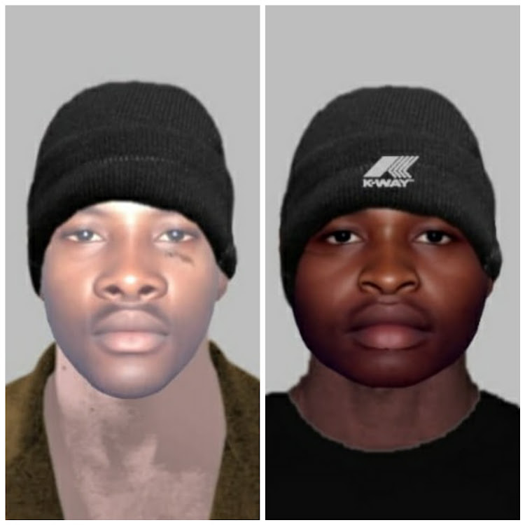 Graaff-Reinet police are looking for two men who allegedly raped a 12-year-old child. These images are not photographs, but facial composites of the suspects