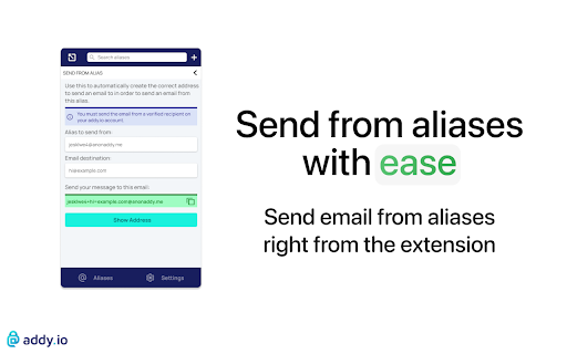 addy.io - Anonymous Email Forwarding screenshot 4