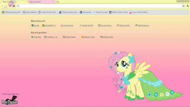 Fluttershy Theme chrome extension