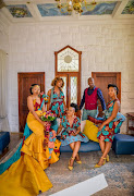 Bride Lebogang Mavumengwana (far left) with her close friends. 