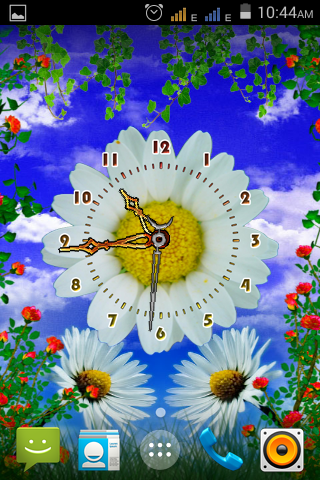 Daisy Flower Clock