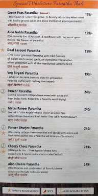 Shahji's Parantha House menu 7