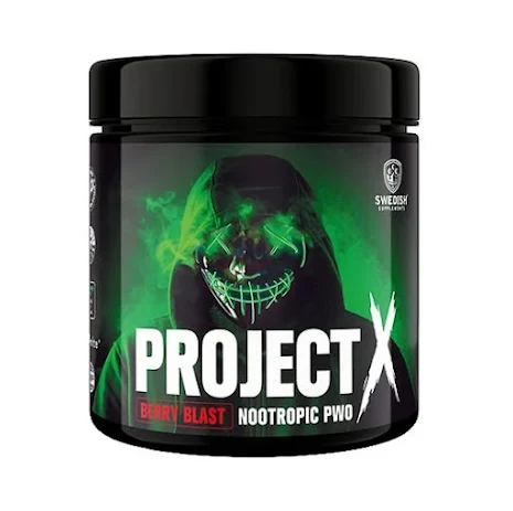 Swedish Supplements Project X Nootropic PWO, 320g - Berry Blast