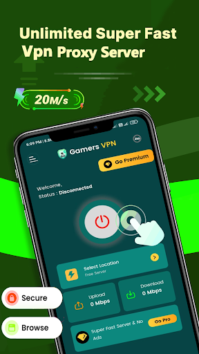 Screenshot Gamers VPN: Low Ping Gaming