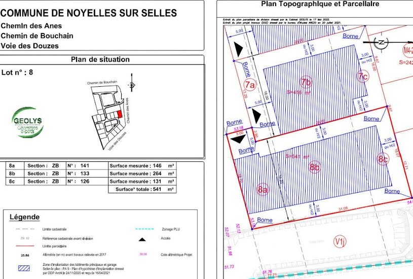  Vente Terrain à bâtir - 541m² à Noyelles-sur-Selle (59282) 