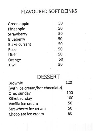 Cafe 4 U menu 