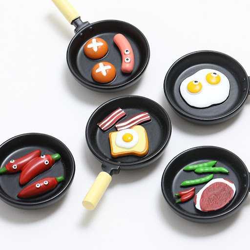 Title 4, Simulation Frying Pan Refrigerator Magnets Magn...