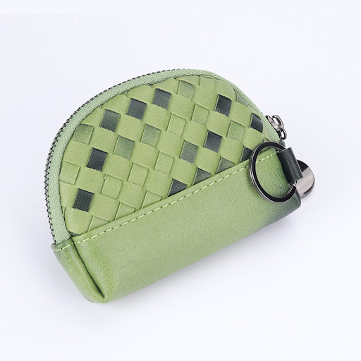 Title 5, Handwoven Womens Wallet with Minimalist Leathe...