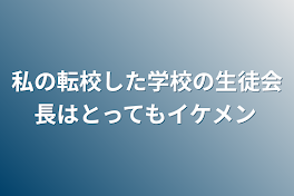 私の転校した学校の生徒会長はとってもイケメン