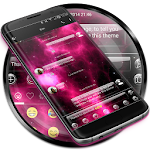 Cover Image of डाउनलोड SMS Messages Glass Nebula Theme 5.0 APK