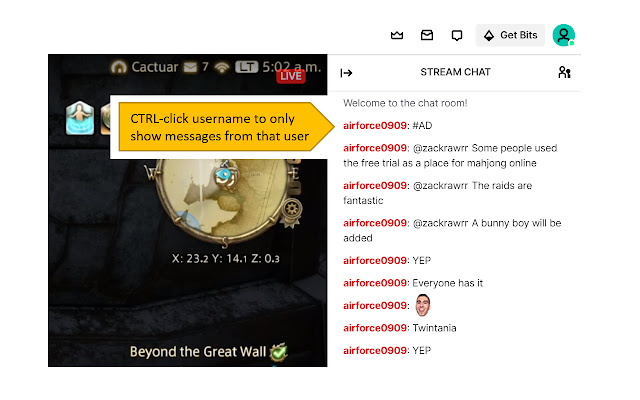 Electric Chat for Twitch chrome extension