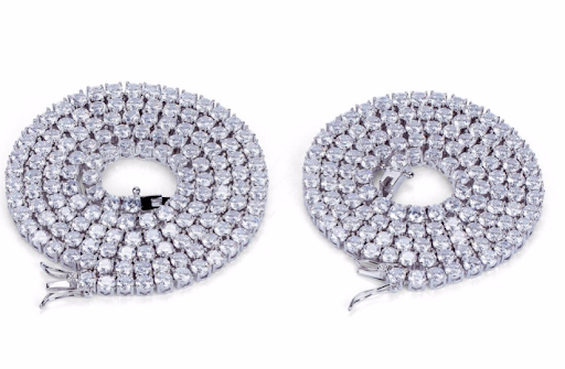 Title 2, Zircon necklace single row chain