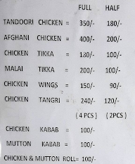 Pishori Chicken Point menu 1