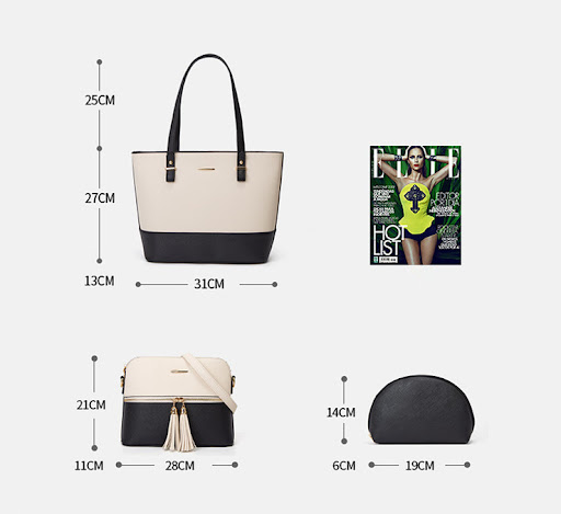 Title 1, Three-piece Pure Color Mother And Child Bag, Pe...