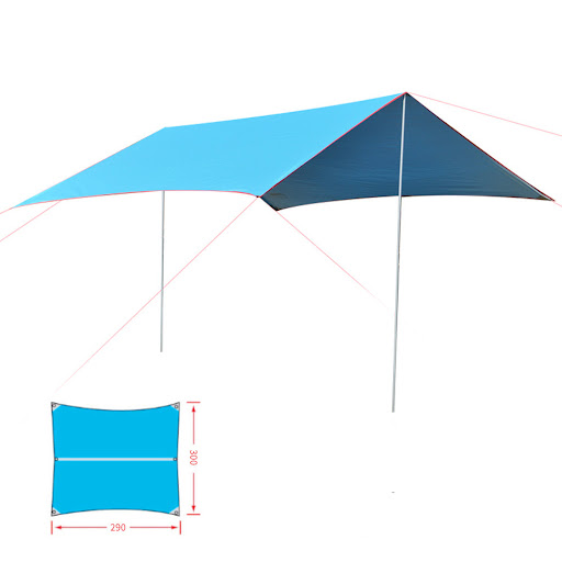 Title 2, UV and Rainproof Awning Outdoor Camping Tent. P...