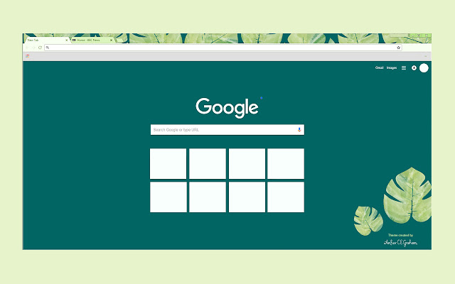 Tropical Leaves chrome extension