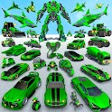 Icon Shark Robot Car Game 3d