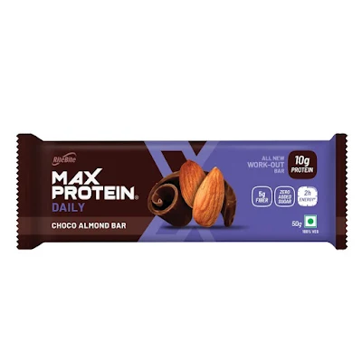 Ritebite Work-Out Choco Almond Protein Bar - 50 gm
