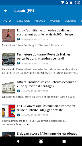 Screenshot Belgium News