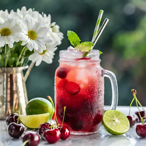 Cherry Lime Rickey [450 Ml, 1 Mason Jar]