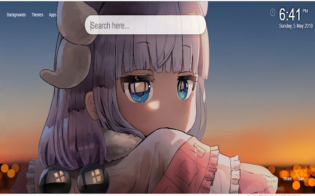 Kanna Kamui HD Wallpaper New Tab