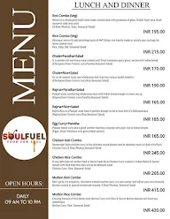 Soulfuel - Food For Soul menu 1