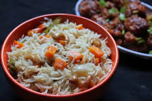 Kaju Pulao + Choice Of Veg Starters