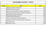 Shawarma On Wheels menu 1