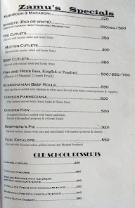 Zamu's Place menu 2