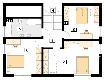 Puszek 2 dr-T - Rzut poddasza