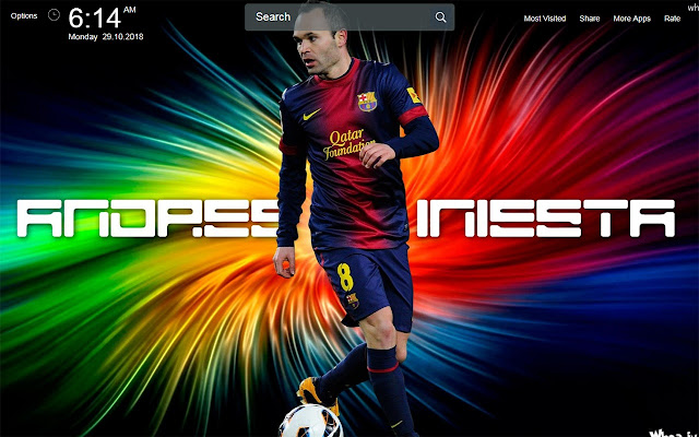 Andres Iniesta Wallpapers Theme New Tab