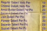 Devki Dabeli Bada Pav Center menu 1