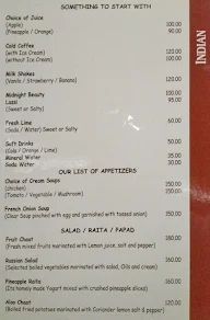 Hotel Rajmahal menu 2