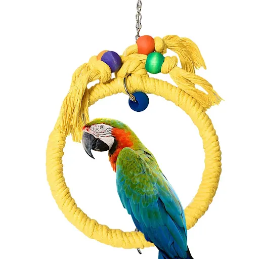 Pet Bird Chewing Toy Cotton Rope Parrot Toy Bite Bridge Bird Tearing Toys Cockatiels Training Hang Swings Birds Cage Sup
