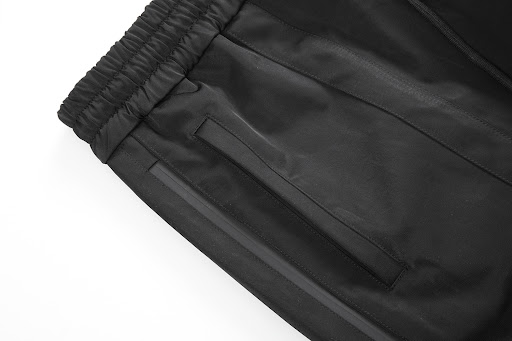Title 7, Loose Wide Leg Multi-pocket Patchwork Stripes O...