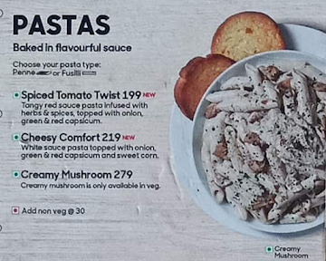 Pizza Hut menu 