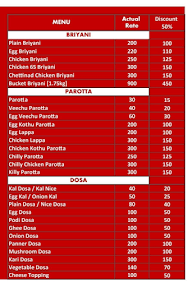 Malaysian Parotta Kadai menu 2